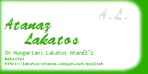 atanaz lakatos business card